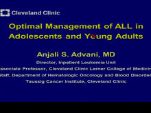 Biology and Treatment of Acute Lymphocytic Leukemia in Adolescents and Young Adults Biology and Treatment of Acute Lymphocytic Leukemia in Adolescents and Young Adults