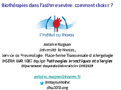 Biothérapie dans l'asthme sévère : comment choisir ?