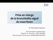 Bronchiolite aiguë du nourrisson : quelle prise en charge ?