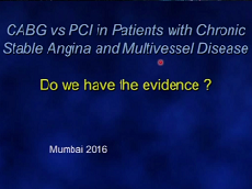 CABG vs PCI in patients with chronic stable angina and multivessel disease