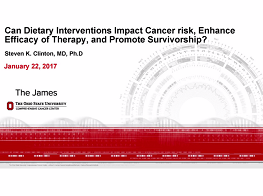 Can Dietary Interventions Impact Cancer Risk, Enhance Efficacy of Therapy, and Promote Survivorship? Can Dietary Interventions Impact Cancer Risk, Enhance Efficacy of Therapy, and Promote Survivorship?