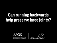 Can running backwards help preserve knee joints? Can running backwards help preserve knee joints?