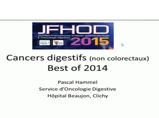 Cancer digestifs (non colorectaux) - Best of 2014