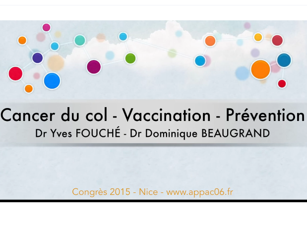 Cancer du col Vaccination Prévention 2015
