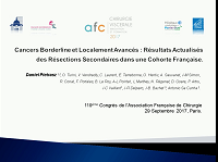Cancers borderline et localement avancés : les résultats actualisés des résections secondaires dans une cohorte Française