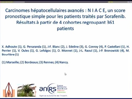 Carcinomes hépatocellulaires avancés : NIACE, un score pronostique simple pour les patients traités par sorafénib. Résultats à partir de 4 cohortes regroupant 361 patients