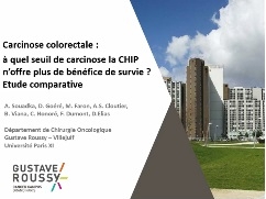 Carcinose colorectale : à quel seuil de carcinose la CHIP n’offre plus de bénéfice de survie ? Étude comparative