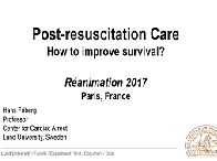 Cardiac arrest and CPR: how to improve survival? Post-resuscitation care
