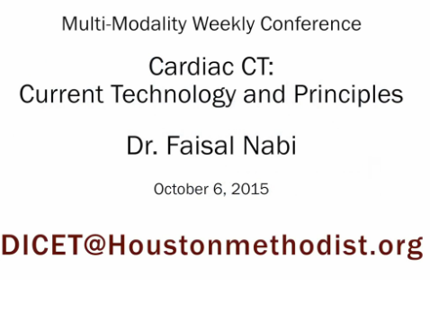 Cardiac CT: Current Technology and Principles