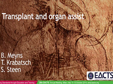 Cardiopathie acquise - Assistance en transplantation d'organe