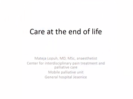 Care at the End of Life