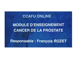 CCAFU Online - Saison 1 - Module n°1 : Cancer de la prostate