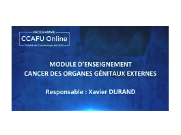 CCAFU Online - Saison 1 - Module n°4 : Cancer du testicule