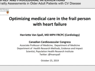CCC 2019: "CHIP"PING AWAY AT HF: A FRANK DISCUSSION ON FRAILTY, HFREF AND PROCEDURAL INTERVENTIONS CCC 2019: "CHIP"PING AWAY AT HF: A FRANK DISCUSSION ON FRAILTY, HFREF AND PROCEDURAL INTERVENTIONS