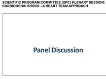 CCC 2019: SPC PLENARY SESSION: CARDIOGENIC SHOCK - A HEART TEAM APPROACH
