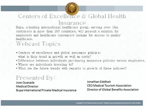 Centers of Healthcare Excellence and Global Health Insurance: the future of mobility in healthcare Centers of Healthcare Excellence and Global Health Insurance: the future of mobility in healthcare