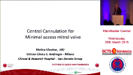 Central cannulation for mini-mitral