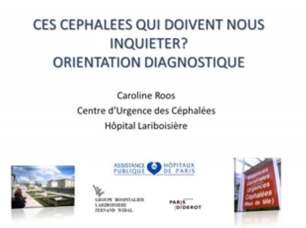 Ces céphalées qui doivent nous inquiéter - Orientation diagnostique - 2015