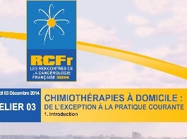 Chimiothérapie à domicile : de l'exception à la pratique courante. Introduction Chimiothérapie à domicile : de l'exception à la pratique courante. Introduction