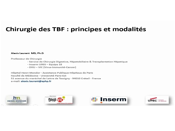 Chirurgie des TBF principes et modalités