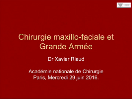 Chirurgie maxillo-faciale et Grande Armée