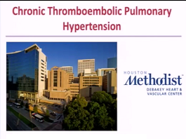 Chronic Thrombembolic Pulmonary Hypertension