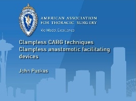 Techniques de pontages aorto-coronariens clampless, conseils pratiques anastomotiques Techniques de pontages aorto-coronariens clampless, conseils pratiques anastomotiques