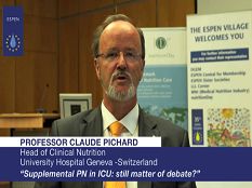 Claude Pichard - Nutrition parentérale (PN) en supplément en USI : encore un sujet de débat Claude Pichard - Nutrition parentérale (PN) en supplément en USI : encore un sujet de débat