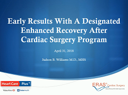 Clinical Results: Real-World Incorporation of ERAS® Cardiac