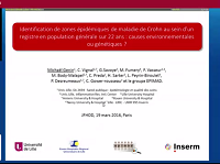 Clusters de sur-incidence de maladie de Crohn en population générale sur une période de 22 ans : rôle de la génétique ou de l'environnement ?