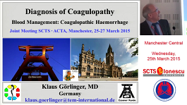 Coagulopathy diagnosis