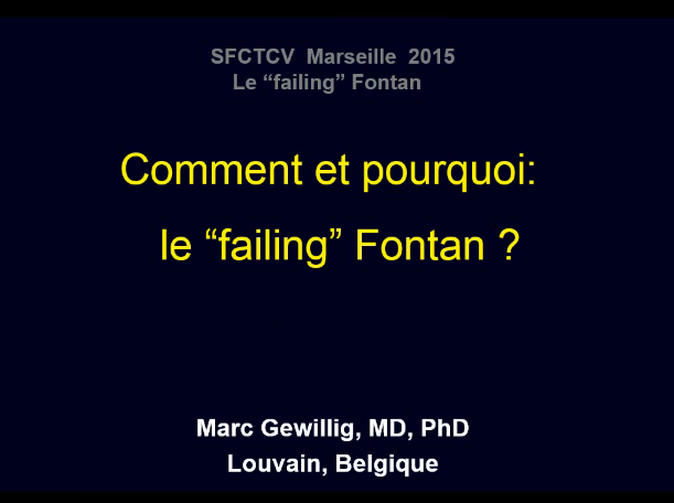 Comment et pourquoi le failing Fontan