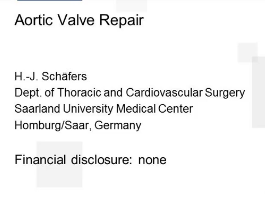 Compétences cardiaques pour l'adulte et prise de décision - Réparation de la valve aortique Compétences cardiaques pour l'adulte et prise de décision - Réparation de la valve aortique