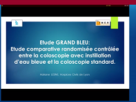 Comparaison prospective randomisée multicentrique de la coloscopie à l'eau bleue et à l'air : Etude Grand Bleu
