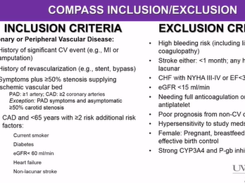 COMPASS Trial Insights into Aspirin and Rivaroxaban Combined Therapy