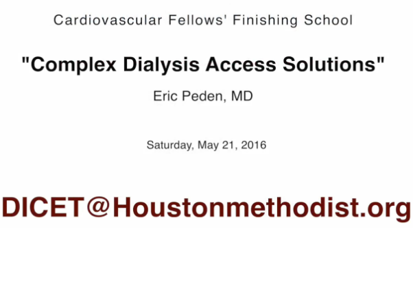 Complex Dialysis Access Solutions