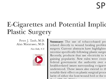 Complications Associated with Vaping Before Surgery: Plastic Surgery Hot Topics Complications Associated with Vaping Before Surgery: Plastic Surgery Hot Topics