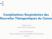 Complications des nouvelles thérapies (thérapies ciblées et immunothérapie)