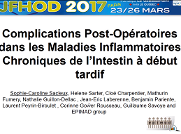 Complications postopératoires des maladies inflammatoires chroniques de l'intestin diagnostiquées après 60 ans : étude en population générale