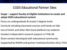 Concept Clearance: Enhancing Diversity in Cloud-based Genomic Data Science Education - Shurjo Sen Concept Clearance: Enhancing Diversity in Cloud-based Genomic Data Science Education - Shurjo Sen
