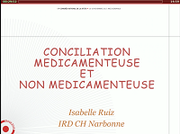 Conciliation médicamenteuse et non médicamenteuse avec processus parcours patient en consultation douleur chronique Conciliation médicamenteuse et non médicamenteuse avec processus parcours patient en consultation douleur chronique
