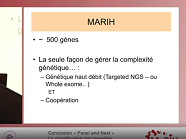 Conclusion « Panel and Next » La classification des maladies au défi de la génétique à haut débit