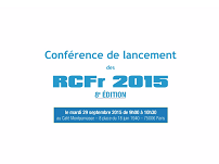 Conférence de lancement RCFr15 Conférence de lancement RCFr15