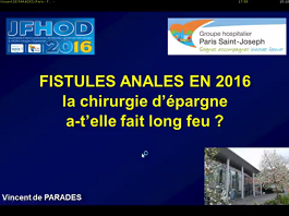 Conférence : Fistules anales en 2016 : la chirurgie d'épargne a-t-elle fait long feu ? Conférence : Fistules anales en 2016 : la chirurgie d'épargne a-t-elle fait long feu ?