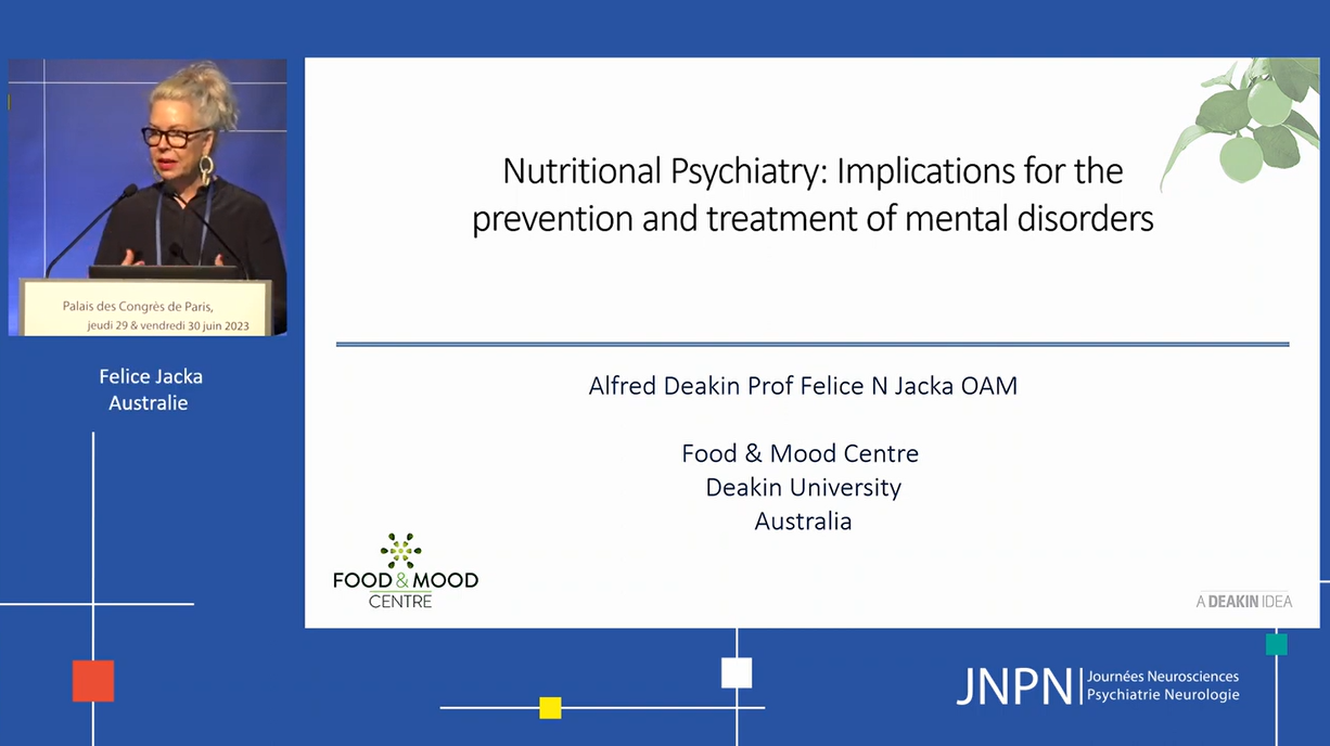Conférence Plénière "Nutritional Psychiatry"