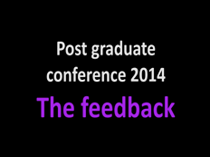 Conférence post-universitaire 2014 Conférence post-universitaire 2014