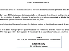 Contentions en réanimation