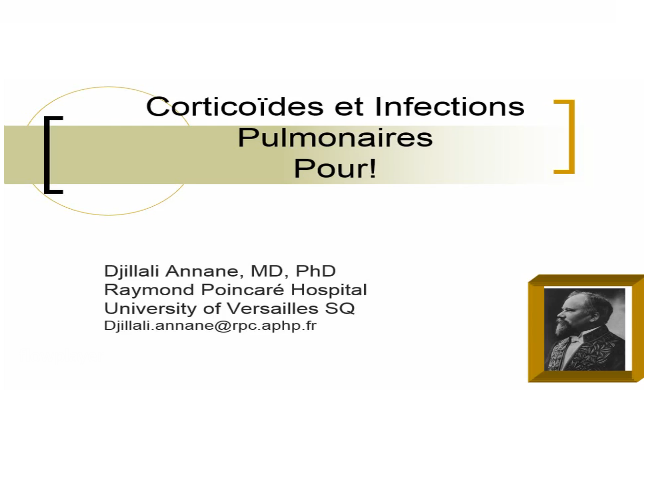 Corticoïdes : adjuvant dans les pneumonies communautaires graves Corticoïdes : adjuvant dans les pneumonies communautaires graves