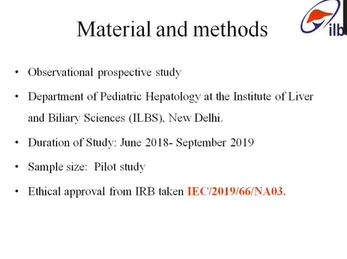 CP Mittal award winning paper - ISPGHAN 2020 Conference