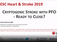Cryptogenic stroke with PFO